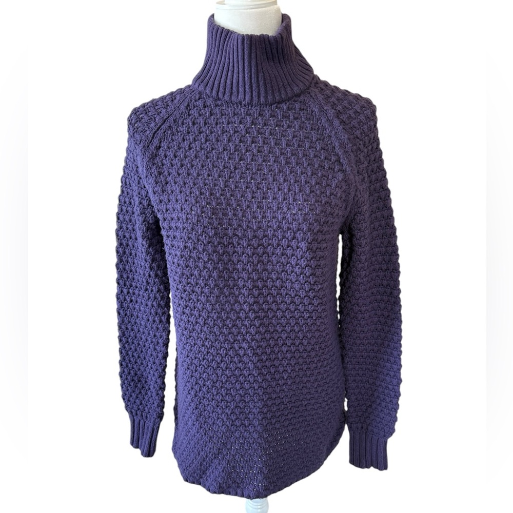 GAP Purple Turtleneck Tunic Sweater Size Medium